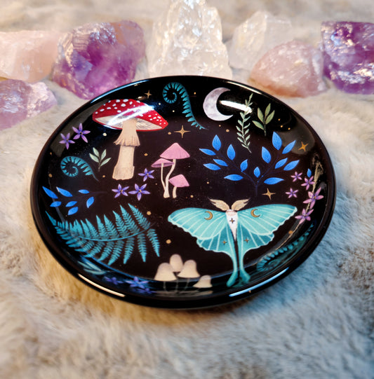 Mystische Schmuckschale – Mond, Wald & Magie – Perfekt für Schmuck, Kristalle & Rituale9