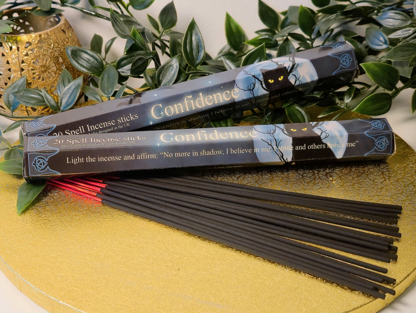 Confidence Räucherstäbchen | Ritualduft für Selbstvertrauen & innere Stärke – 20 Spell Incense Sticks