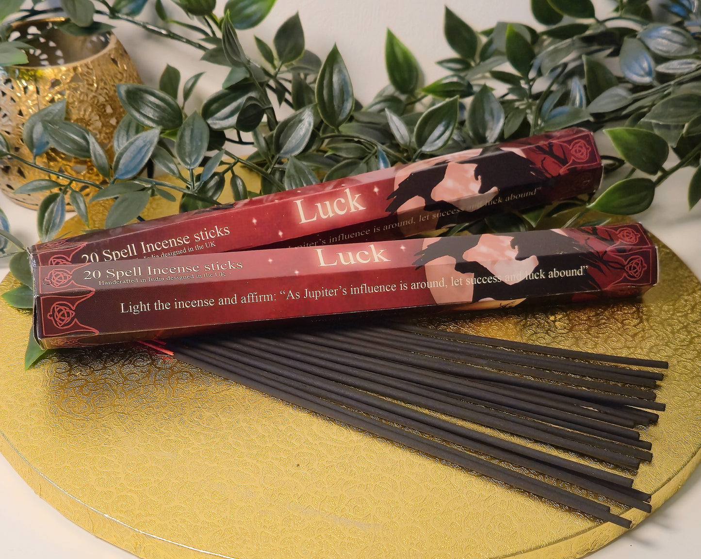 Luck Räucherstäbchen | Ritualduft für Glück & positive Energie – 20 Spell Incense Sticks