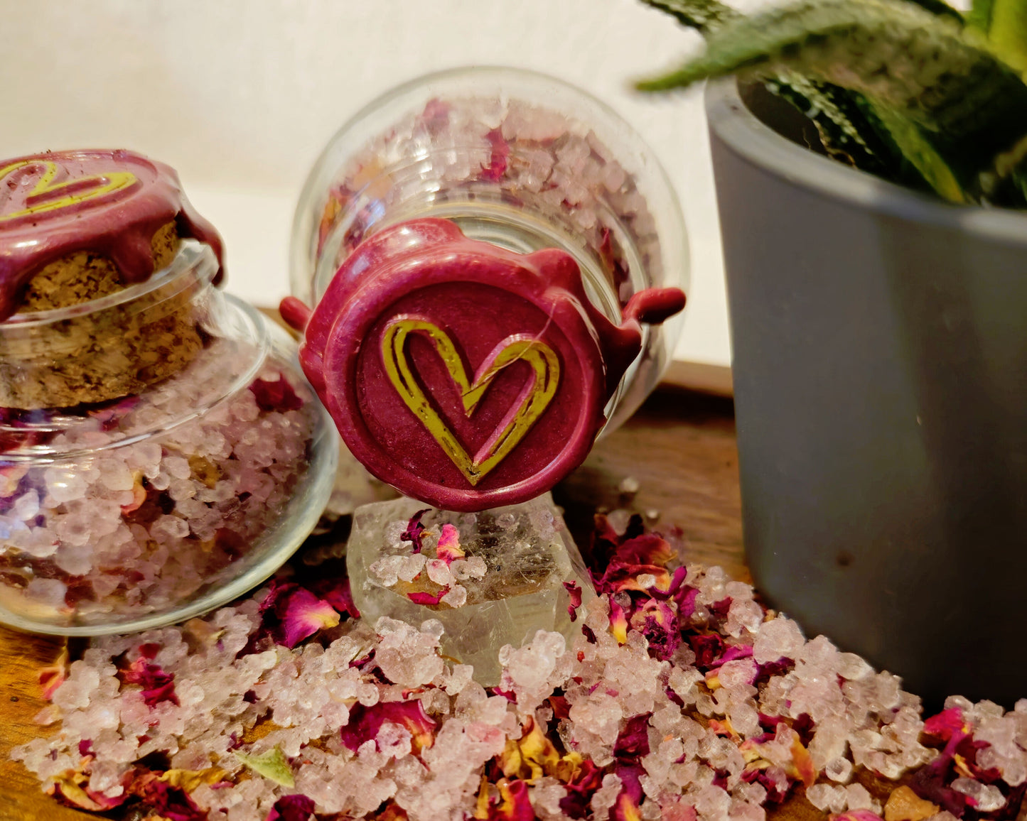 Rosa Hexensalz – Magische Energie für Liebe & Harmonie (Groß)